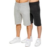Kruze Pile Uomo Shorts 2 Confezione Leggero Casual Estivo Ginocchio Lungo Fit