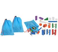 Kruzzel lot de 1080 dominos en bois pour enfant - 9397