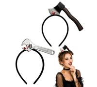 KRVNTH Set Ascia Finta Halloween e Coltello Finto da 2 Pz in Schiuma EVA Morbida Non Tagliente, Accessori Cosplay Ideali per Feste a Tema e Attrezzature Teatrali