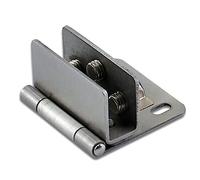 KRXSOBNV, 1 pz. Morsetto for cancello da bagno in acciaio inossidabile Accessori for porte Armadietto da bagno Cerniera in vetro senza telaio,Cerniere(Small Single Clip)