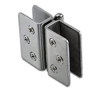 KRXSOBNV, 1 pz. Morsetto for cancello da bagno in acciaio inossidabile Accessori for porte Armadietto da bagno Cerniera in vetro senza telaio,Cerniere(Small Double Clip)