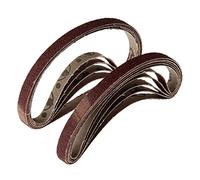 KRXSOBNV, 10 Pezzi 10x330 mm Nastro abrasivo for levigatrici a Nastro Smerigliatrice da banco Grana 60 Carta abrasiva for levigatura Lucidatura Strumento for levigatrice,Nastri abrasivi