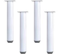 KRXSOBNV, 4 Pezzi Piedini for Mobili Gambe for Tavolo di Ricambio Regolabili Gambe for Mobili in Acciaio Laminato a Freddo for Divano Letto Gabinetto Sedia Piedini for Divano Gambe for Mobili, con Vit
