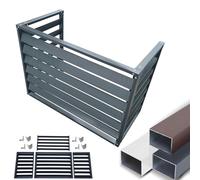 KRXSOBNV, Alluminio for riduzione del Rumore e Protezione Impermeabile 3 Colori,Coperchio del condensatore(Gris,100x50x70cm)