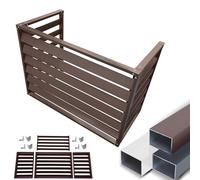 KRXSOBNV, Alluminio for riduzione del Rumore e Protezione Impermeabile 3 Colori,Coperchio del condensatore(Brown,100x50x70cm)