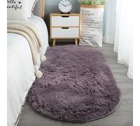 KRXSOBNV, Antiscivolo - Tappeto moderno super morbido a pelo spesso soffice e peloso, leggero, di lusso, stile minimalista, al tatto, for soggiorno, tappeto in peluche ,Tappeti(Deep Purple,50*120cm)
