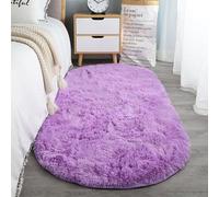 KRXSOBNV, Antiscivolo - Tappeto moderno super morbido a pelo spesso soffice e peloso, leggero, di lusso, stile minimalista, al tatto, for soggiorno, tappeto in peluche ，Tappeti(Purple,80 * 160cm)