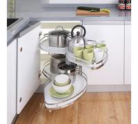 KRXSOBNV, Armadietto ad angolo cieco estraibile, organizer for armadietto da cucina, organizer for armadietti for armadietti minimi for dispensa, cucina, bagno,Organizzatore ad angolo per cucina(Left