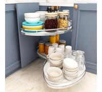 KRXSOBNV, Armadietto ad angolo cieco estraibile, organizer for armadietto da cucina, organizer for armadietti for armadietti minimi for dispensa, cucina, bagno,Organizzatore ad angolo per cucina(Left