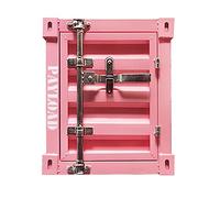 KRXSOBNV, Armadietto contenitore in stile industriale Divano Tavolino in metallo Comodino for camera da letto Organizer Decorazione Furnitur ,Armadietti vintage(12,Pink)