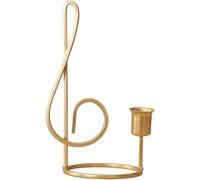 KRXSOBNV, Arte del ferro di lusso Note musicali Profumo musicale Candeliere Ornamenti Matrimonio romantico Cena a lume di candela Moderna ，Portacandele