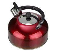 KRXSOBNV, Bottiglie d'acqua Tè Fischio Fornello Teiera Bollitore for l'acqua Bollitore for caffè Macchina for il tè con manico for la casa all'aperto,Bollitori per tè(Red)