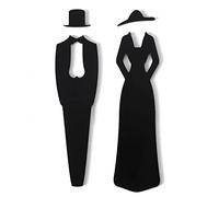 KRXSOBNV, Cartello for porta del bagno, cartello/cartello for, cartelli minimalisti in alluminio for porte, for aziende, for spogliatoi in luoghi pubblici ，Segnaletica per servizi igienici(B)