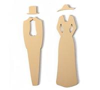 KRXSOBNV, Cartello for porta del bagno, cartello/cartello for, cartelli minimalisti in alluminio for porte, for aziende, for spogliatoi in luoghi pubblici ，Segnaletica per servizi igienici(A)