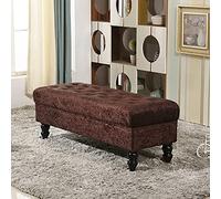 KRXSOBNV Cassapanca imbottita con coperchio, panca con portascarpe, adatta for camera da letto(Dark Red,100x45x45cm(39x18x18inch))