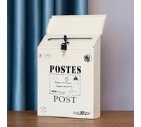 KRXSOBNV Cassette postali, Cassetta Postale con Chiave e Serratura, Stile retrò Creativo in Ferro, Cassetta Colorata, può Essere utilizzata a casa o in Ufficio