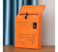 KRXSOBNV Cassette postali, Cassetta Postale con Chiave e Serratura, Stile retrò Creativo in Ferro, Cassetta Colorata, può Essere utilizzata a casa o in Ufficio