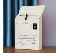 KRXSOBNV Cassette postali, Cassetta Postale con Chiave e Serratura, Stile retrò Creativo in Ferro, Cassetta Colorata, può Essere utilizzata a casa o in Ufficio