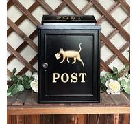 KRXSOBNV Cassette postali, Cassetta Postale Creativa in Stile Pastorale, Cassetta in Metallo con Motivo, Serratura, può Essere utilizzata all'Interno e all'Esterno