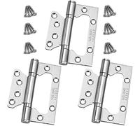 KRXSOBNV, Cerniera con cuscinetto silenzioso for porta in legno for camera da letto, cerniera for battente madre, immagine in acciaio inossidabile spesso 304 da 3 pezzi,Cerniere