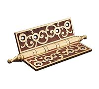 KRXSOBNV, Cerniere con cuscinetti spessi in ottone europeo/Cerniere mute in oro nero for porte in legno con viti,Cerniere(4INCH)