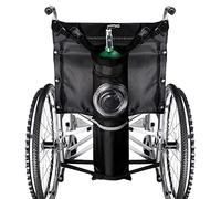KRXSOBNV, Cinghie regolabili for supporto for bombola di ossigeno portatile con custodia for strisce riflettenti, adatta alla maggior parte delle sedie a rotelle (dimensioni: 75x25 cm),Borsa per bomb