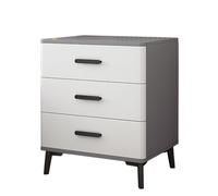 KRXSOBNV, Comodini Moderni Comodino Con Credenza, Comodini Camera Da Letto Con Contenitore, Comodino Con 3 Cassetti, Cassettiera for Camera Da Letto,Comodini(Gray White board a,40x40x60cm)