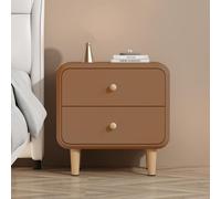 KRXSOBNV, Comodini Tavolino Tavolino Comodino Mobili Tavolino con contenitore, Tavolini Camera da letto Comò for camera da letto con 2 cassetti, Armadietto portaoggetti,Comodini(Brown,40x40x48cm)