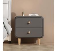 KRXSOBNV, Comodini Tavolino Tavolino Comodino Mobili Tavolino con contenitore, Tavolini Camera da letto Comò for camera da letto con 2 cassetti, Armadietto portaoggetti,Comodini(Dark Gray,45x40x48cm)