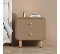 KRXSOBNV, Comodini Tavolino Tavolino Comodino Mobili Tavolino con contenitore, Tavolini Camera da letto Comò for camera da letto con 2 cassetti, Armadietto portaoggetti,Comodini(Light Brown,35x40x48c