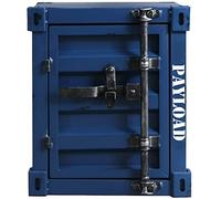 KRXSOBNV, Comodino a 2 Strati con Anta, Comodino retrò Nero, Camera da Letto, Soggiorno, Tavolino portaoggetti 40 * 38 ,Armadietti vintage(Dark Blue)
