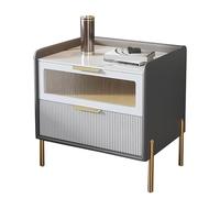 KRXSOBNV, Comodino con cassetti, comodino moderno di lusso, comodini, cassettiera, armadietto, organizzatore, mobili, cassettiera, for camera da letto, piccoli spazi,Comodini(Blue,48x40x50cm)