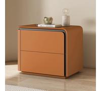 KRXSOBNV, Comodino for camera da letto, comodino e organizzazione con 2 cassetti, comodini, comodino moderno for camera da letto, piccoli spazi,Comodini(Orange,50x40x50cm)