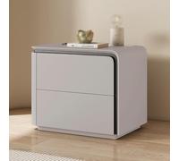 KRXSOBNV, Comodino for camera da letto, comodino e organizzazione con 2 cassetti, comodini, comodino moderno for camera da letto, piccoli spazi,Comodini(Light Gray,40x40x50cm)