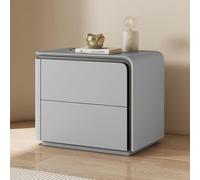 KRXSOBNV, Comodino for camera da letto, comodino e organizzazione con 2 cassetti, comodini, comodino moderno for camera da letto, piccoli spazi,Comodini(Grey,40x40x50cm)
