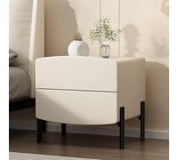 KRXSOBNV, Comodino for camera da letto con cassetti Tavolini moderni Mini comò con contenitore, cassettiera for camera da letto, soggiorno, minimalista e pratico,Comodini(White,35x40x47cm)