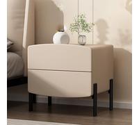 KRXSOBNV, Comodino for camera da letto con cassetti Tavolini moderni Mini comò con contenitore, cassettiera for camera da letto, soggiorno, minimalista e pratico,Comodini(Light Tan,35x40x47cm)