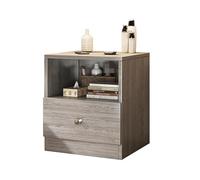 KRXSOBNV, Comodino in Legno Comodini for Piccoli Spazi, Tavolino ad Angolo Tavolino in Legno con Contenitore for Camera da Letto, Cassettiera for Camera da Letto,Comodini(A)