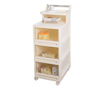 KRXSOBNV, Comodino, mensola sul comodino, carrello multiuso, organizer stretto con ruote, tavolini laterali for soggiorno, dormitorio universitario,Comodini(36x49x98cm)