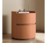 KRXSOBNV, Comodino organizer for comò con ripiano portaoggetti, cassettiera for camera da letto, soggiorno, piccolo spazio,Comodini(Light Orange,40x40x50cm)