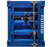 KRXSOBNV, Comodino retrò Grigio, Comodino a 2 Strati con Porta, Camera da Letto, Soggiorno, Tavolino portaoggetti 40 * 38 * ,Armadietti vintage(Dark Blue)
