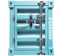 KRXSOBNV, Comodino retrò Grigio, Comodino a 2 Strati con Porta, Camera da Letto, Soggiorno, Tavolino portaoggetti 40 * 38 * ,Armadietti vintage(Light Blue)
