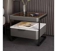 KRXSOBNV, Comodino Set Comodino minimalista e pratico Comodini Comodino Comodino for soggiorno, armadio, dormitorio universitario,Comodini(Dark Gray)