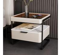 KRXSOBNV, Comodino Set Comodino minimalista e pratico Comodini Comodino Comodino for soggiorno, armadio, dormitorio universitario,Comodini(Milky White)