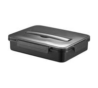 KRXSOBNV Contenitori con scomparti, contenitore for il pranzo portatile con maniglia, contenitore for alimenti in acciaio inossidabile con, scatole for il pranzo(Greena Four)