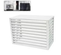 KRXSOBNV, Copertura Copertura Protettiva for condensatore Esterno Custodia for bidone della Spazzatura CA,Coperchio del condensatore(White 4 Side,1.5p)