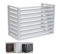 KRXSOBNV, Copertura for Recinzione CA in Lega di Alluminio for unità Esterne del condizionatore d'Aria 4 Pannelli Grigio,Coperchio del condensatore(White 3 Sides,3p)