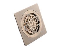 KRXSOBNV, Copri Scarico a Pavimento Design Classico in Ottone Filtro da Cucina Scolapiatti Scarico a Pavimento con Intaglio Antico Scarico a Pavimento for Bagno ,Scarichi a Pavimento