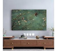 KRXSOBNV Copri TV, Televisori da 32-65 polliciProtezioni universali for Display LCD/LED Camera Letto Soggiorno Stampa Artistica Decorativa(Flower4,49-52inch)