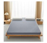 KRXSOBNV, Coprimaterasso in lattice naturale di palma da cocco Supporto a 7 zone Morbida fermezza ecologica,Materasso in lattice(Grey,120x200x8CM)